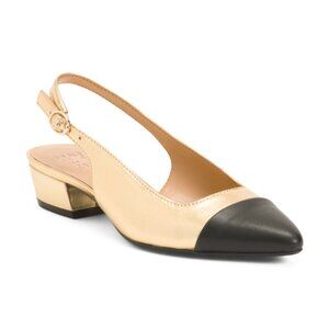 NATURALIZER PREMIUM Leather Banks Slingback Pumps